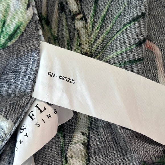 Denim & Flower Hooded Zip Up Jacket Large - Picture 9 of 10